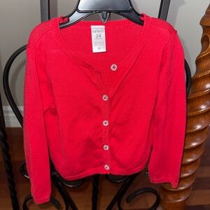 Carter's Red kids cardigan